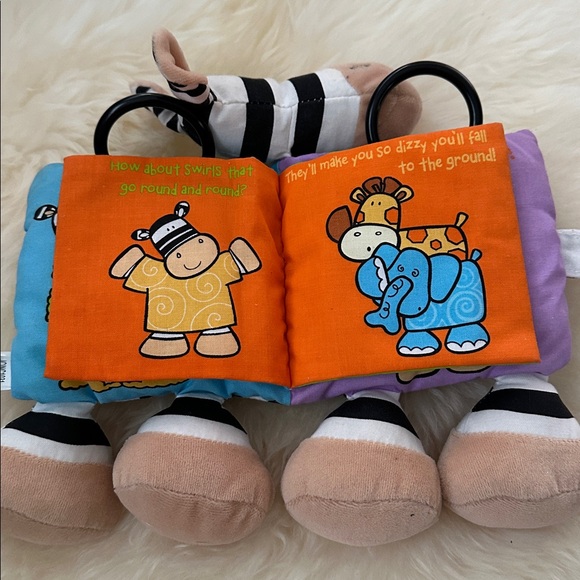 Jellycat baby Jellykitten Striped white black Zebra Plush Toy book jelly cat - Picture 4 of 8